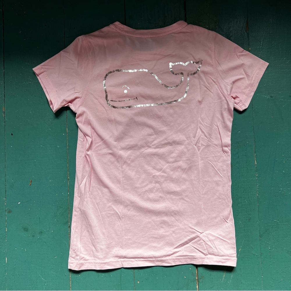 NWOT Vineyard Vines Pink Whale Tee - Picture 3 of 4